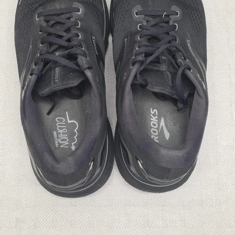 Brooks Ghost 15 Mens Size 11 Black Extra Wide 4E Running Shoe 1103934E020